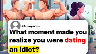 What moment made you realize you were dating an idiot?