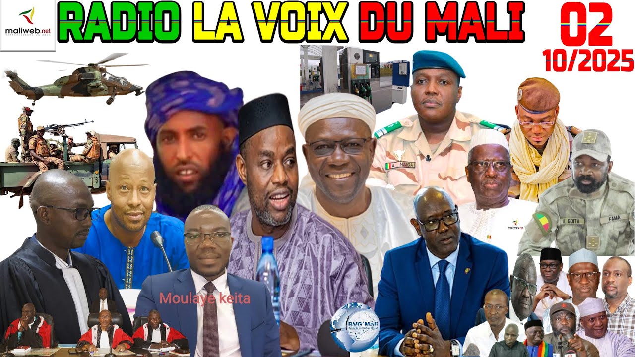La Revue de Presse de la RADIO LA VOIX DU MALI du 02 Octobre 2025
