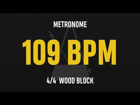 109 BPM 4/4 - Best Metronome (Sound : Wood block)