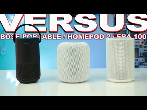 Sonos Era 100 vs HomePod 2 Vs Bose Portable Smart Speaker