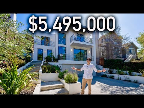Touring a $5,495,000 Los Angeles Modern Mansion in the Heart of The City!