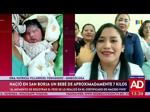 Nació en San Borja un bebé de casi 7 kilos