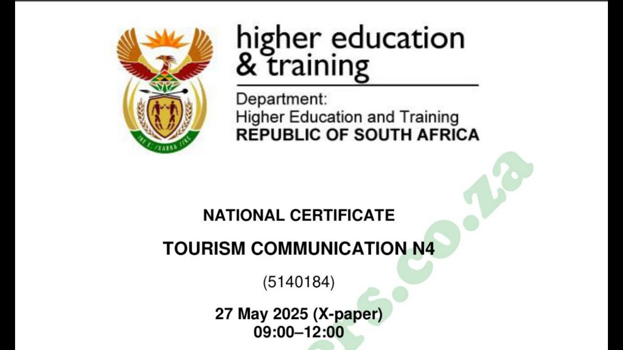 TOURISM COMMUNICATION N4 FULL PAPER & MEMO JUNE 2025