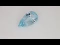 Aquamarine, drop cut, 6.26 ct Video 1