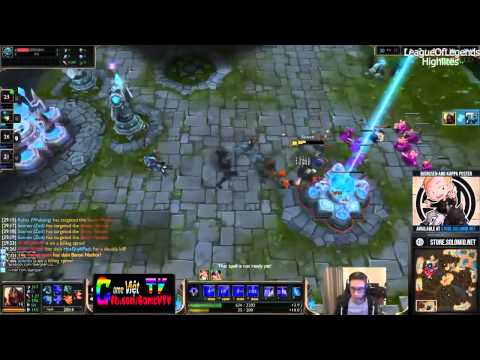 Bjergsen Zed vs Syndra Solo Mid S5 rank thách đấu