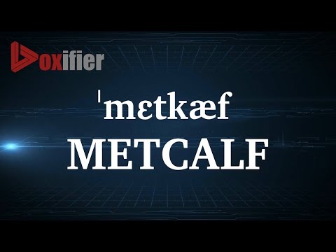 How to Pronunce Metcalf in English - Voxifier.com