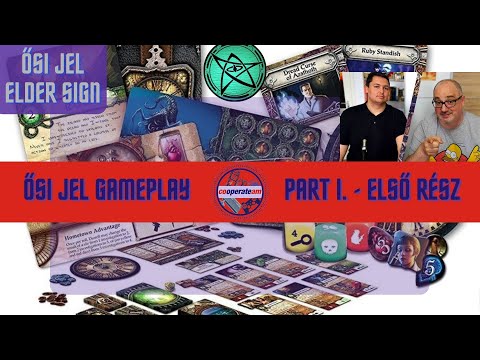ŐSI JEL társasjáték - Elder sign GAMEPLAY #1- cooperaBOARD - cooperateam