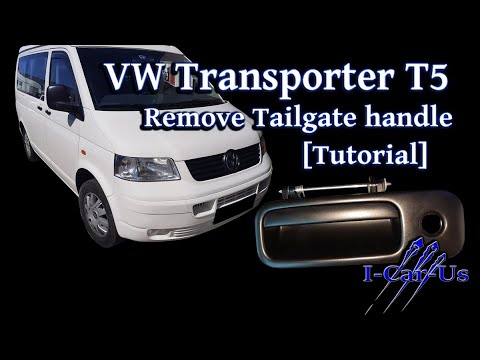 VW Transporter T5 tailgate handle removal - Tutorial