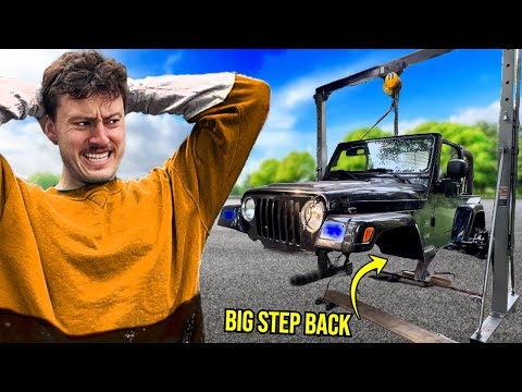 I Built a Crane To Repair My Low Mileage Jeep