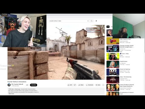xQc reacts to Forsen reacting to the New CSGO 2 trailer