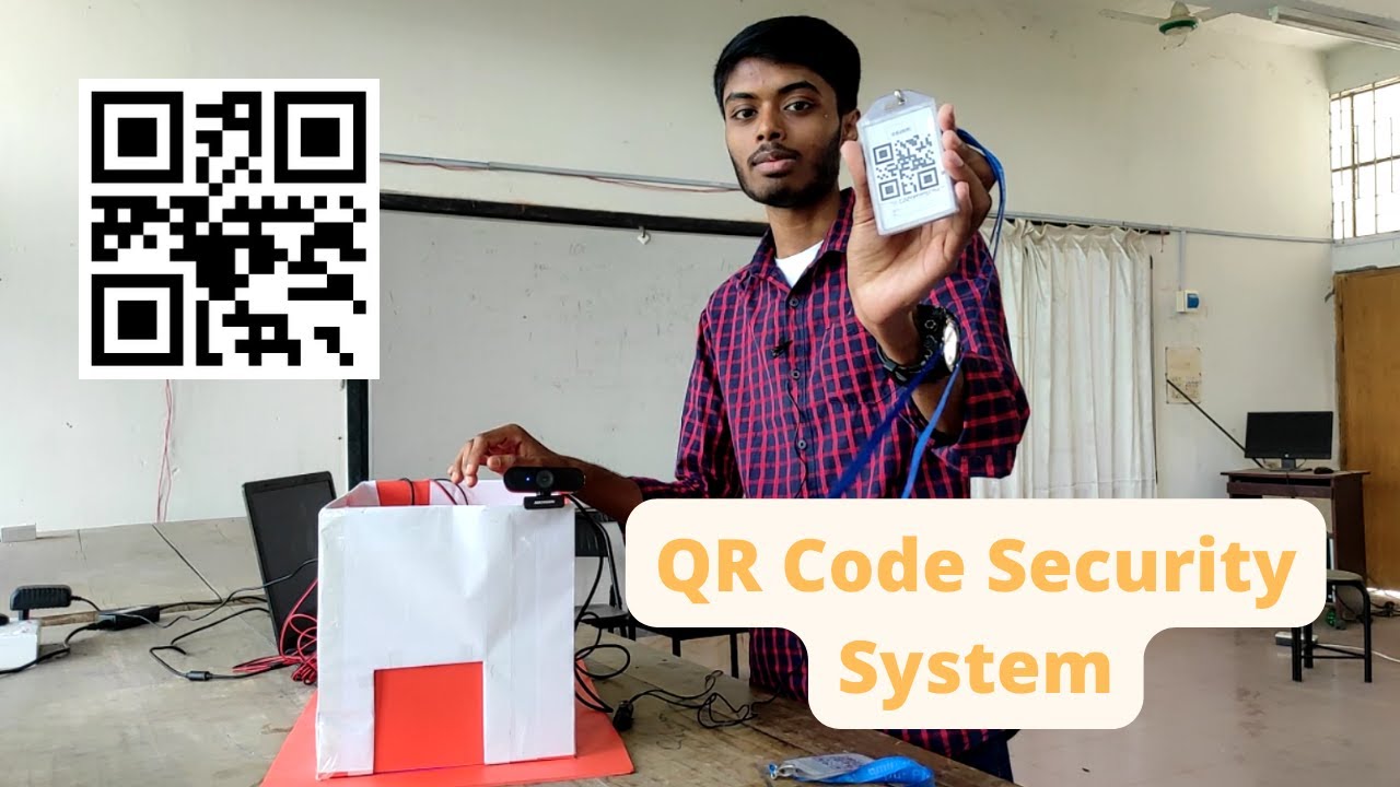 QR Code Door Lock Project with Webcam Scanner Video Thumbnail