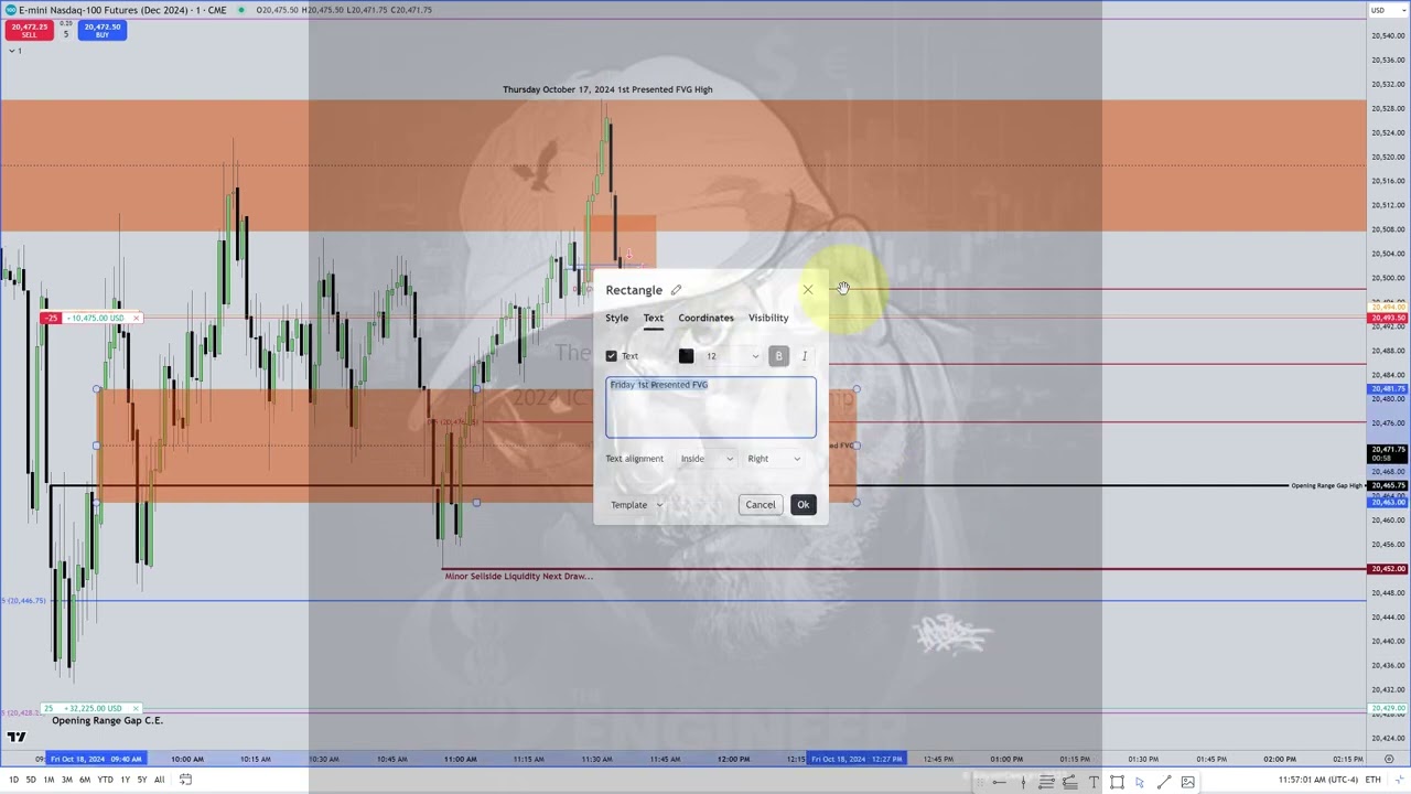 Silent Study - October 18, 2024 NY Lunch Macro In High Resistance Liquidity