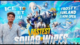 FASTEST  SQUAD WIPES 🥶🔥4.1 update BGMI LIVE KANNADA 💛❤️