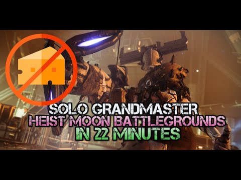 Solo Grandmaster : HEIST MOON BATTLEGROUNDS  IN 22 MINUTES - warlock - NO CHEESE(S)