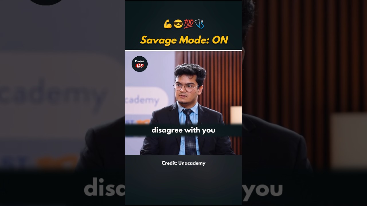 Savage Mode ON 😎 UPSC Interview | Dr Shivin Choudhary | IAS Motivational Video
