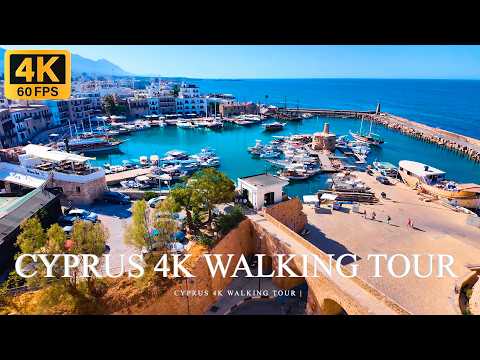 Kyrenia Castle & Old Harbour 4K Walking Tour | Northern Cyprus