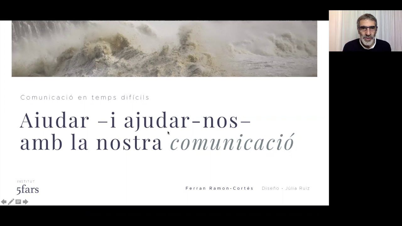 Comunicació en temsp difícils: Ajudar i ajudar-nos amb la nostra comunicació.