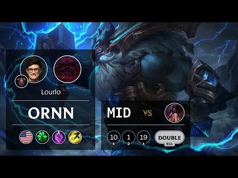 Ornn Mid vs Akali - NA Grandmaster Patch 10.1