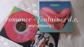 romance by fontaines d.c. vinyl unboxing (urban outfitters exclusive cotton candy swirl pressing)