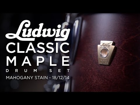 Ludwig Classic Maple Drum Set 18/12/14 - Mahogany Stain (S84823XXSMWC)