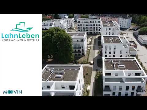 Immobilien Drohnenaufnahme: Neubauprojekt LahnLeben in Wetzlar