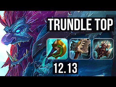 TRUNDLE vs CAMILLE (TOP) | 7/0/9, 700+ games, 1.1M mastery, Godlike | EUW Master | 12.13