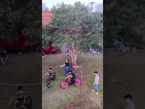 Carrera de 🚲 #garuhape #misiones #infancia #diadelniño
