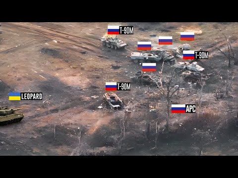 Single Ukrainian Leopard Faces Russian Army’s Largest Attack!