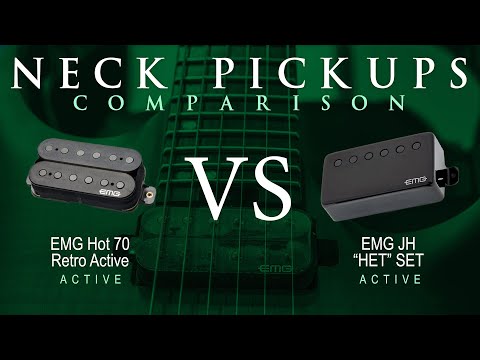 EMG HOT 70 RETRO ACTIVE vs EMG JH HET SET - Active Neck Pickup Guitar Tone Comparison Demo