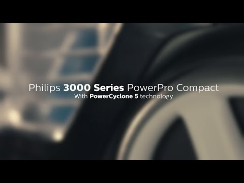 Philips 3000 series 900 W, „PowerCyclone 5“, dulkių siurblys be maišelio video