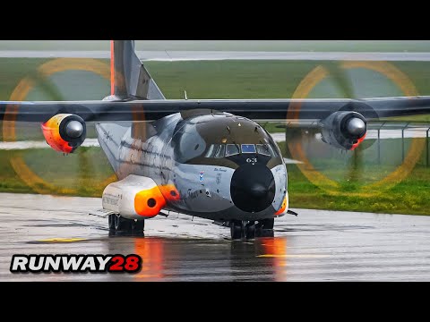 The Final Flight in Heavy Rain; Retirement of the Luftwaffe C-160D Transall "Brummel"