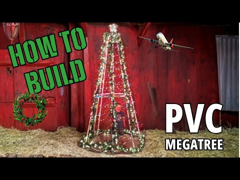 How To Build A Large MEGA PVC Christmas Tree 🎄 #Christmas #ChristmasTree #PVCChristmasTree #PVCPipe