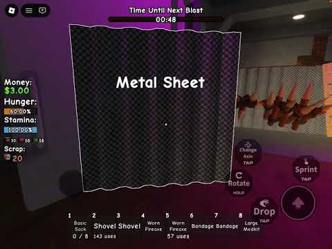 Trying to survive the blast (Build A Bunker)