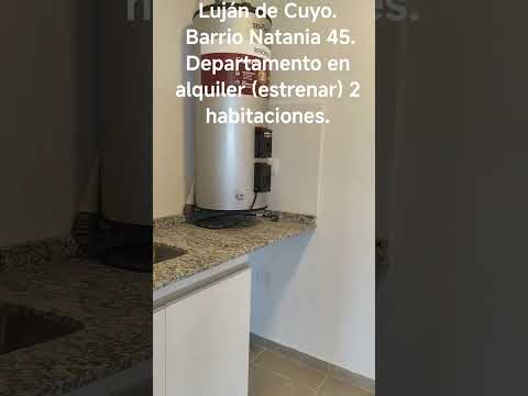 Luján de Cuyo, departamento a estrenar de dos habitaciones con cochera. Barrio Natania 45.
