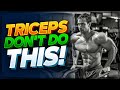 Triceps Exercise - Don't Do This! | Triceps Workout Mistakes!