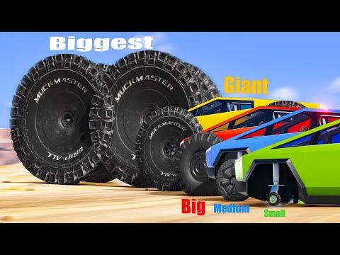 Small vs Medium vs Big Wheels #4 - Beamng drive