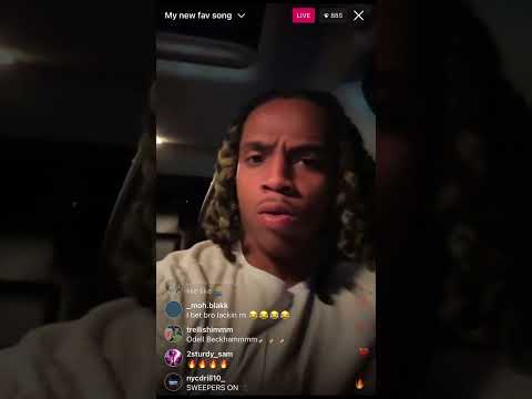 C Blu On IG Live Playing Sdot Go & Jay Hound Song 😂