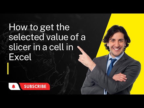 How to get the selected value of a slicer in a cell in Excel