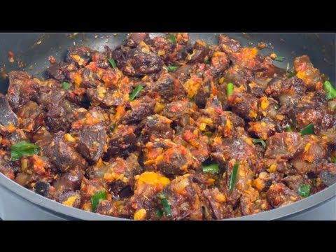 Peppered 🌶 Gizzards Recipe |Nigerian small chops!