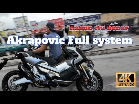 pasang ekzos #Akrapovic Full System pada #Xadv 750 + #Rapid + #BMC air filter di kedai SAF ONE