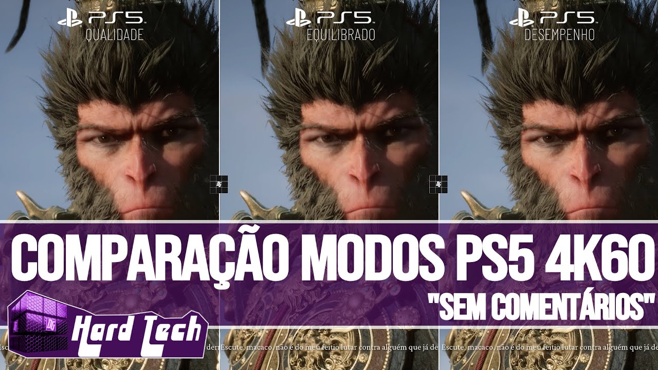 Black Myth: Wukong - PS5 COMPARAÇÃO GRÁFICA, FPS E LOADING  TODOS OS MODOS 4K 60 (SEM COMENTÁRIOS)