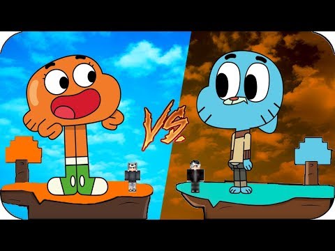GUMBALL'ın ADASI VS DARWİN'in ADASI - Minecraft