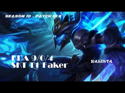 T1 Faker Kalista vs Varus ADC - Patch 10.5 Ranked Solo