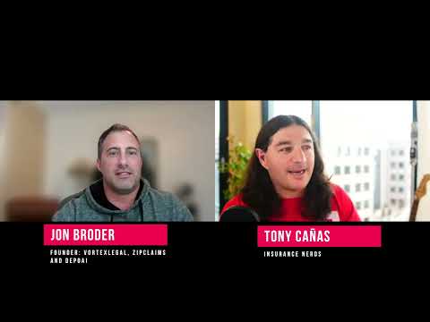 Jon Broder, Founder of Vortex Legal, ZipClaims and DepoAI - PIR Ep