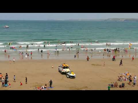 Cornwall Newquay England Sea Beach Water Sand By Asim Asif