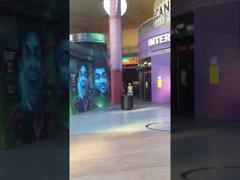 Old neon signs at Neonopolis with a special cameo appearance by Miss Polite Thing