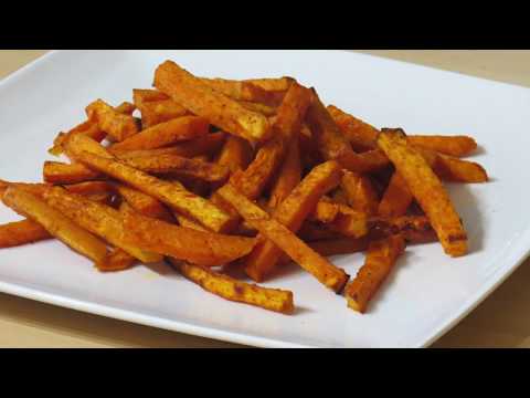 Recette Frites de patate douce au four