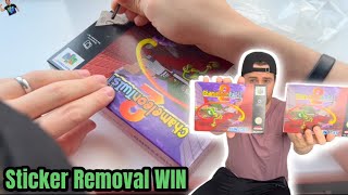 Epic Sticker Removal! Game Room Changes.