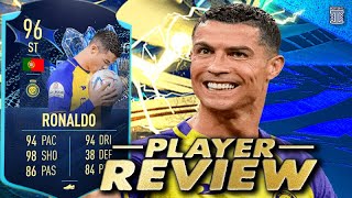96 TEAM OF THE SEASON MOMENTS RONALDO PLAYER REVIEW CRISTIANO RONALDO - TOTS - FIFA 23 Ultimate Team
