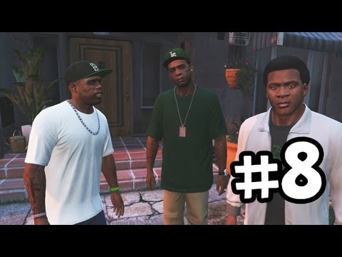 Grand Theft Auto 5 Part 8 Walkthrough Gameplay - The Long Stretch - GTA V Lets Play Playthrough